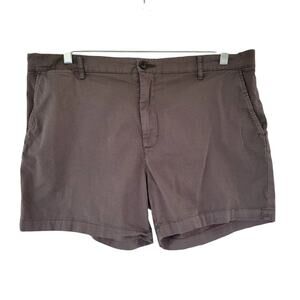 Goodthreads Chino Shorts Mens Size 38W Light Brown Slim Fit Flat Front